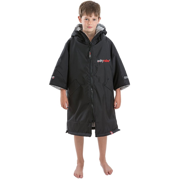 2023 Dryrobe Advance Cambio A Maniche Corte Robe DR100 - Black / Grigio