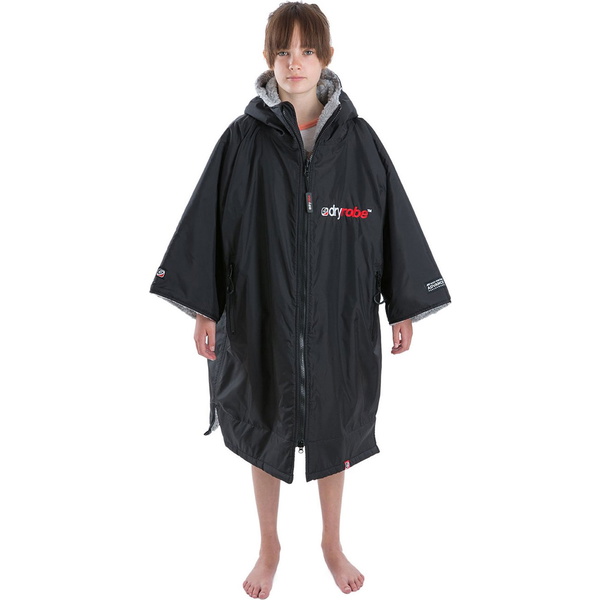 2023 Dryrobe Advance Cambio A Maniche Corte Robe DR100 - Black / Grigio