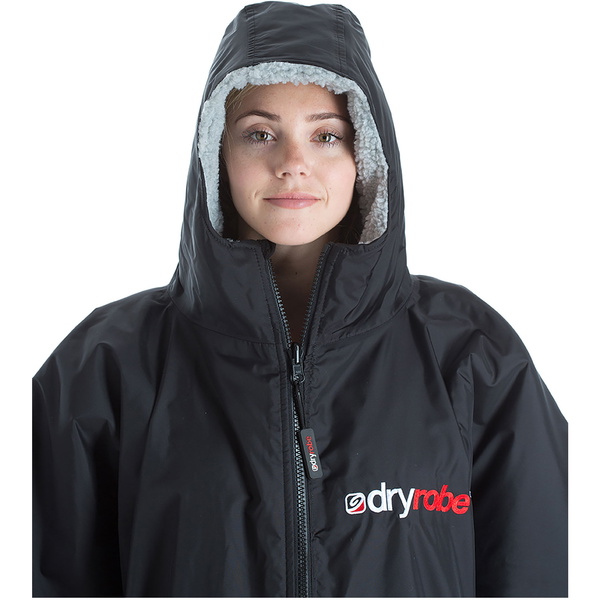 2023 Dryrobe Advance Cambio A Maniche Corte Robe DR100 - Black / Grigio