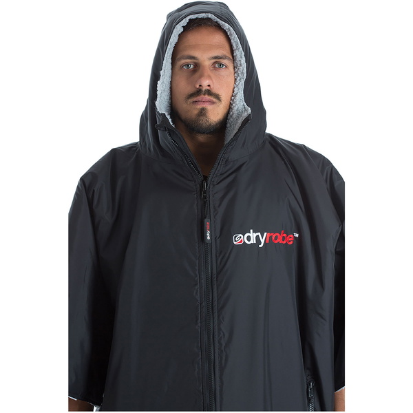 2023 Dryrobe Advance Cambio A Maniche Corte Robe DR100 - Black / Grigio