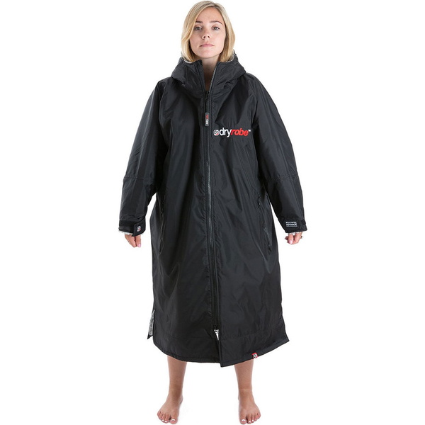 2023 Dryrobe Advance Cambio A Maniche Lunghe Robe DR100L - Black / Grigio