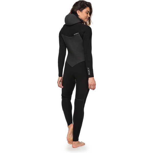 Muta con cappuccio da donna Roxy Womens Performance 5/4 / 3mm con cappuccio nera ERJW203003