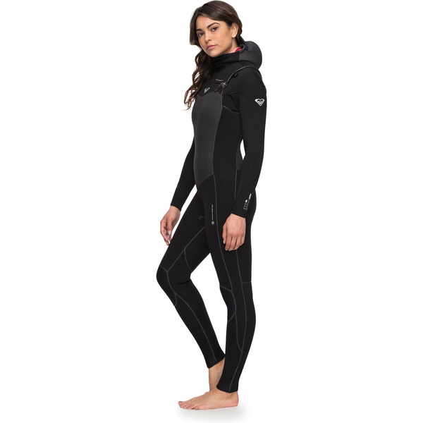 Muta con cappuccio da donna Roxy Womens Performance 5/4 / 3mm con cappuccio nera ERJW203003