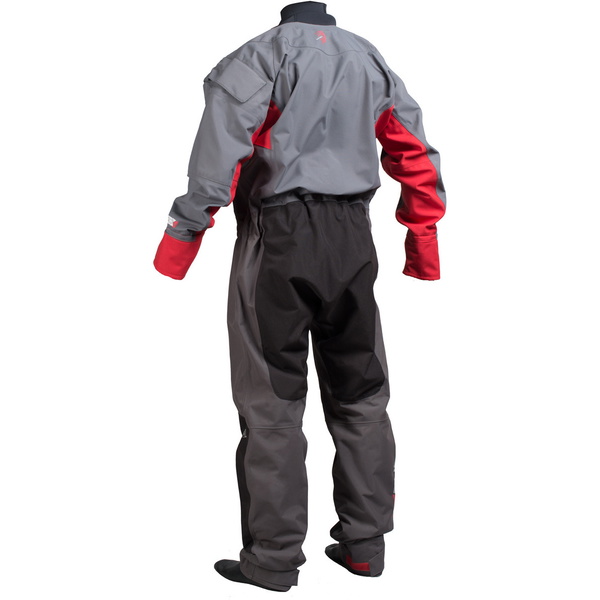 2017 Gul Dartmouth Eclip Zip Drysuit CHARCOAL / ROSSO GM0378