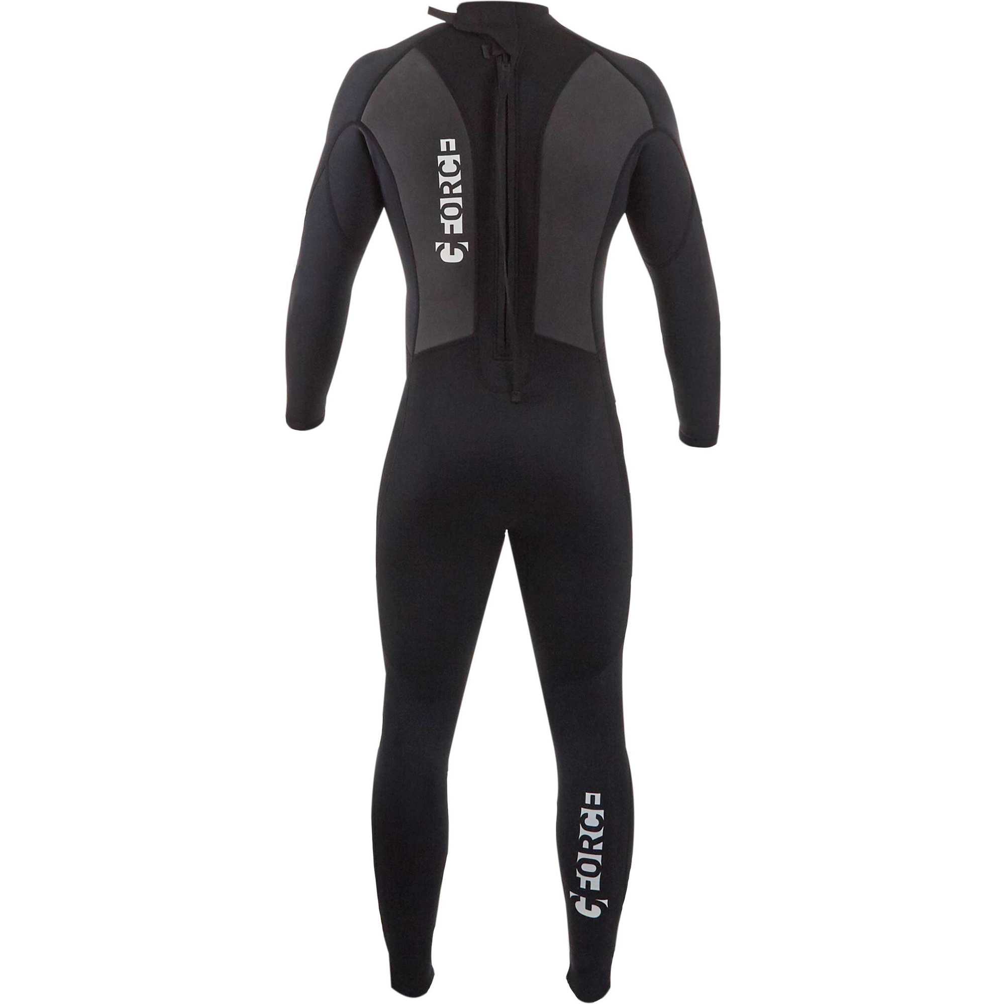 2026 Gul Bambino G-Force 3mm Back Zip Flatlock Muta GF1307-B7 - Black