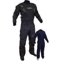 Mens Code Zero Stretch U-Zip Drysuit With Con Zip & Underfleece