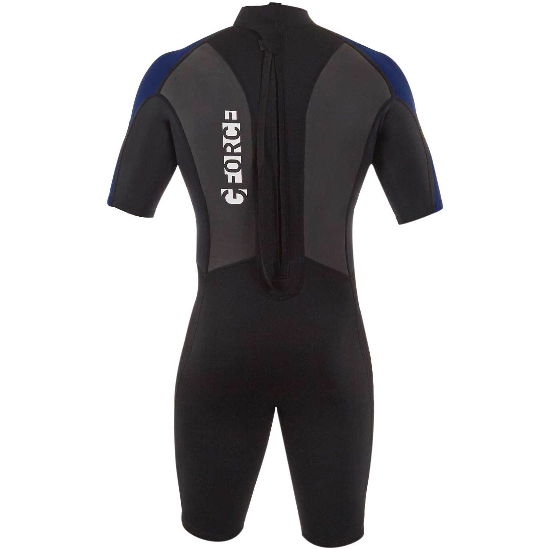 2026 Gul Da Uomo G-Force 3mm Back Zip Shorty Muta GF3305-B7 - Black / Navy