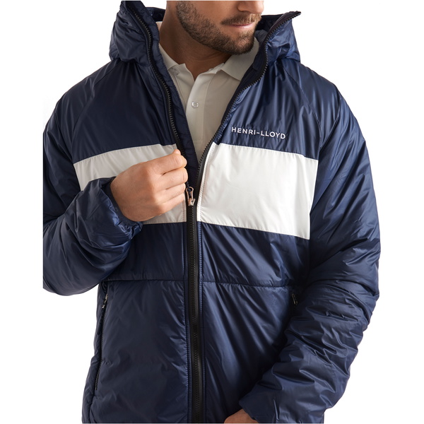 2020 Henri Lloyd Uomo In Fodera Con Cappuccio Maverick Medio Strato P201110055 - Blocco Navy