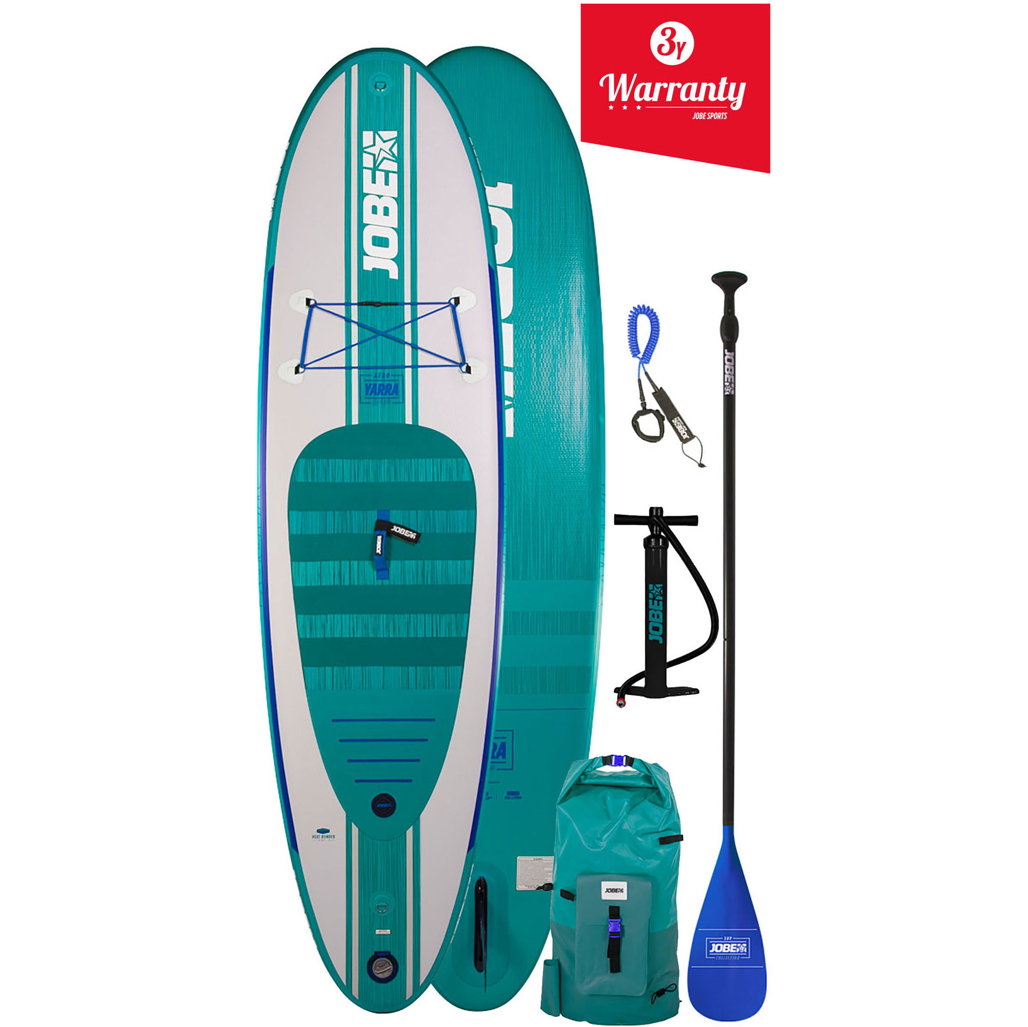 2020 Jobe Yarra Gonfiabile Stand Up Paddle Board 10'6 X 32 "inc Pagaia, Zaino, Pompa E Guinzaglio