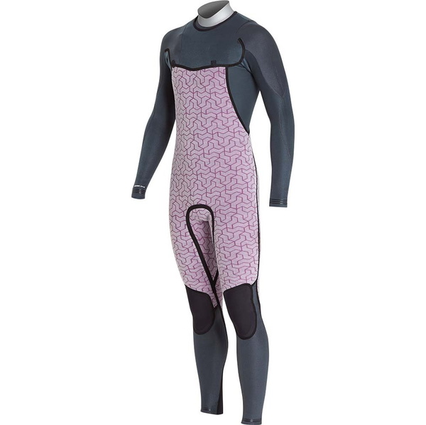 Billabong Furnace Comp Di Carbonio 5/4mm Chest Zip Muta L45m03 Stampa Nera