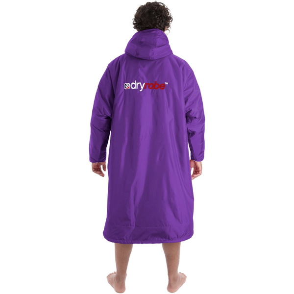 2023 Dryrobe Advance Manica Lunga Change Robe DR100L - Porpora / Grey