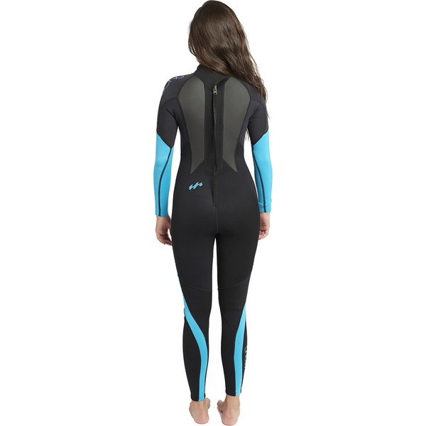 2019 Muta Billabong Da Launch 3/2mm Flatlock Nera / Turchese S43g03