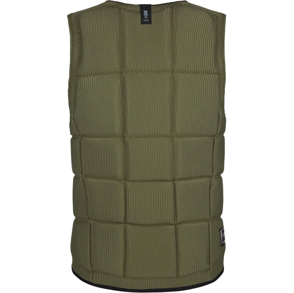2021 Mystic The Dom Gilet Impatto Wake Front Zip Wdom - Verde Coraggioso