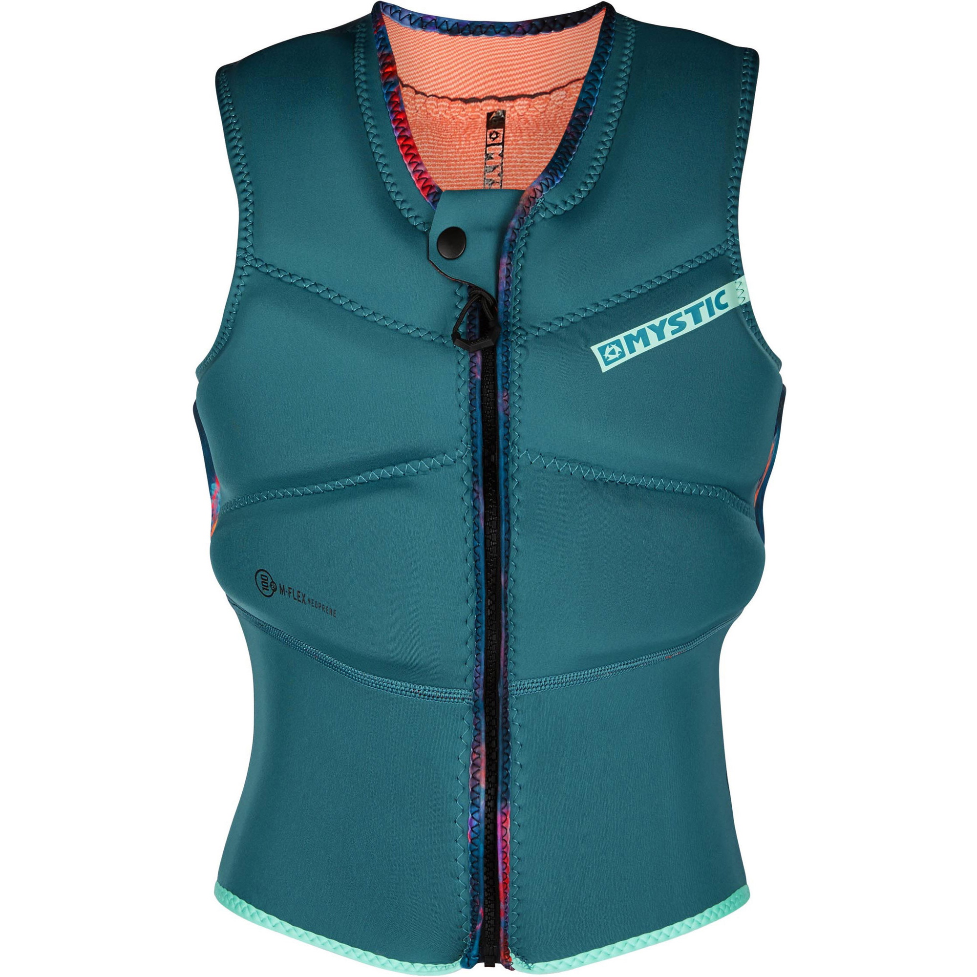 Giubbotto Di Protezione Per Aquilone Con Front Zip Mystic Diva Femminile 2021 Mystic 200111 - Verde Acqua