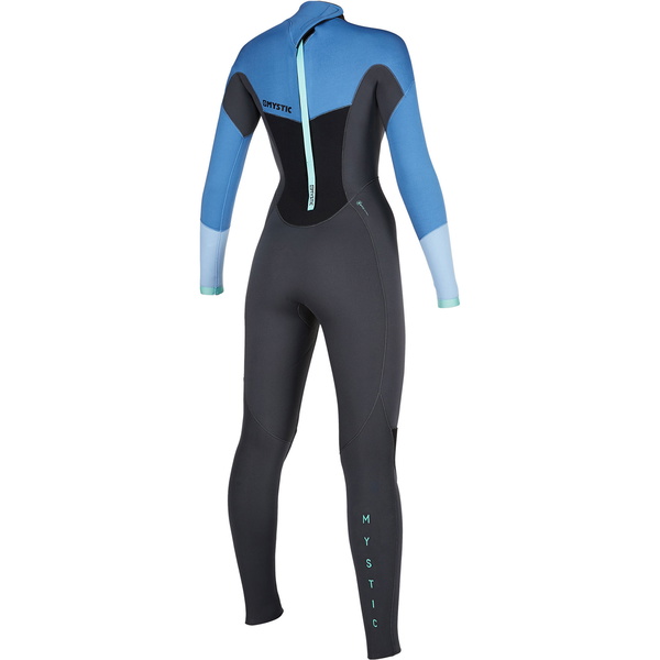 2021 Muta Da Donna Mystic Back Zip Star 5/3mm 200027 - Blu Mentolo