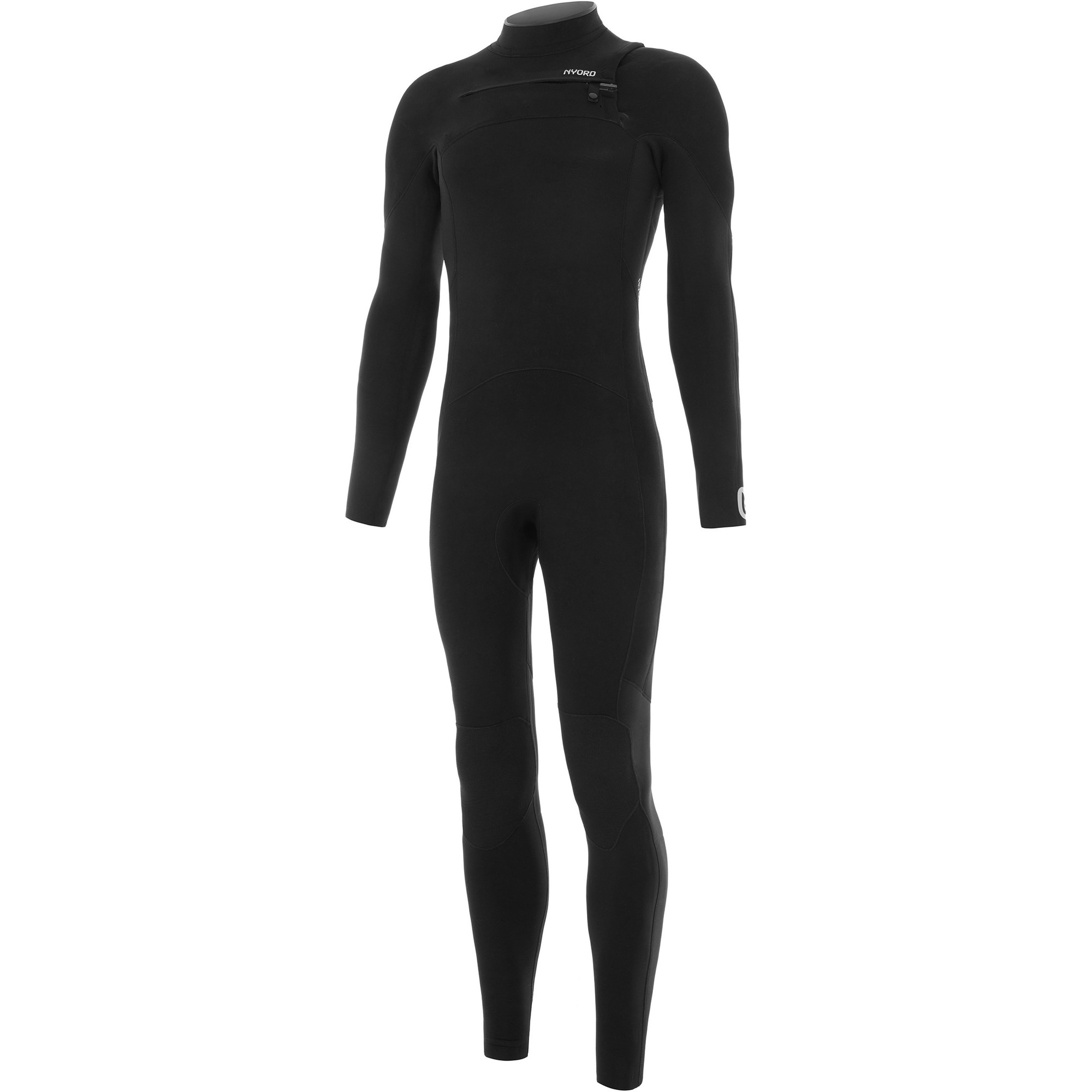 2025 Nyord Da Uomo Furno Warmth 4/3mm Chest Zip Gbs Muta FWM43001 - Black