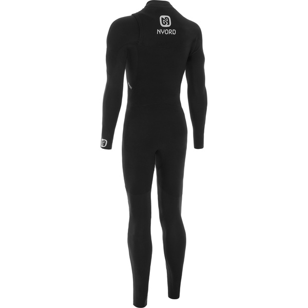 2025 Nyord Da Uomo Furno Warmth 4/3mm Chest Zip Gbs Muta FWM43001 - Black