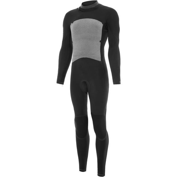 2025 Nyord Da Uomo Furno Warmth 4/3mm Chest Zip Gbs Muta FWM43001 - Black