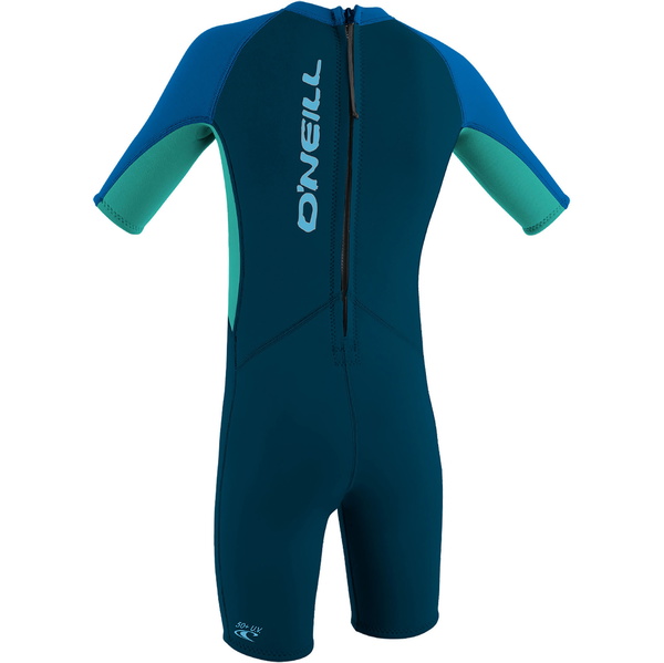 2026 O'Neill Da Bimbo Reactor 2mm Back Zip Shorty Muta 4867 - Slate / Aqua / Ocean