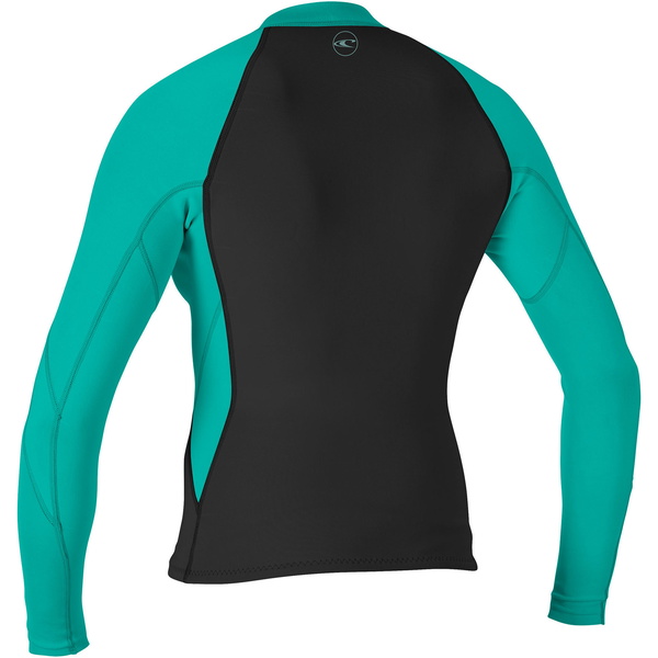 2026 O'neill Donne Reactor Ii 1.5mm Front Zip Giacca In Neoprene 5294 - Nero / Acqua