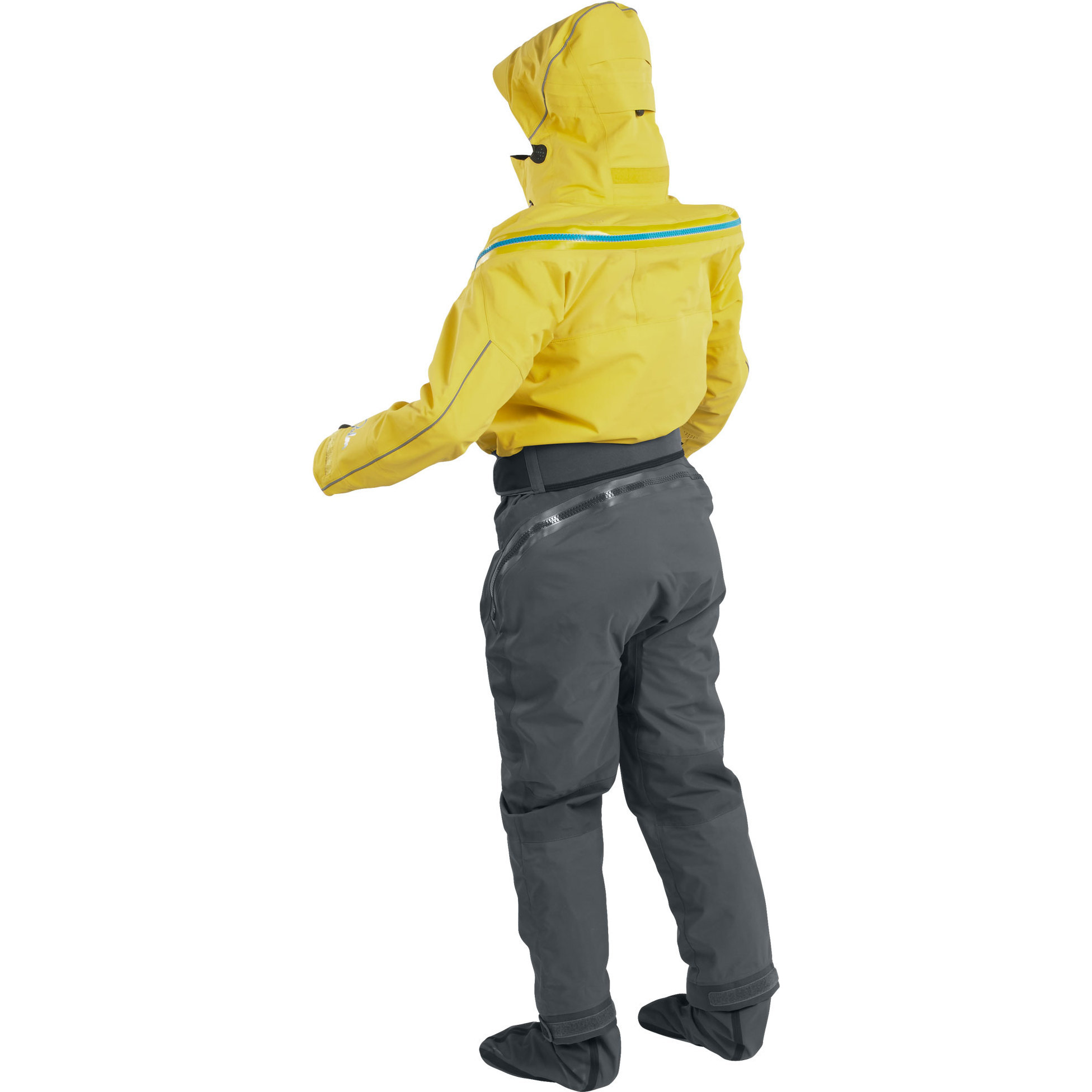 2025 Palm Da Donna Bora Touring Kayak Drysuit 12383 - Yellow / Jet Grey