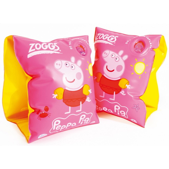 2017 Zoggs Peppa Pig Armbands 2-6 anni ROSA 382.219