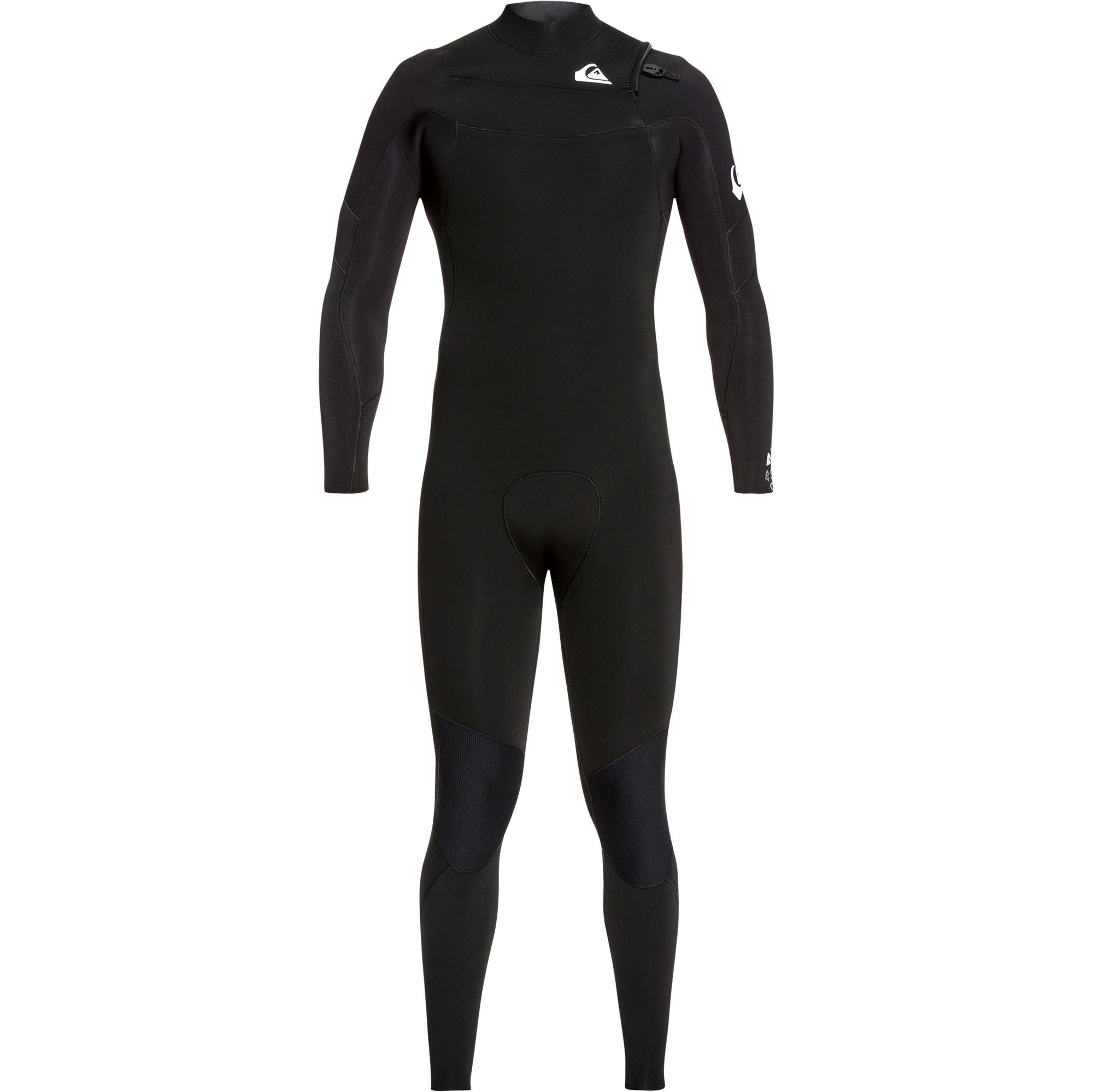 2021 Quiksilver Degli Uomini Syncro 3/2mm Chest Zip Muta Nera / Bianca Eqyw10308