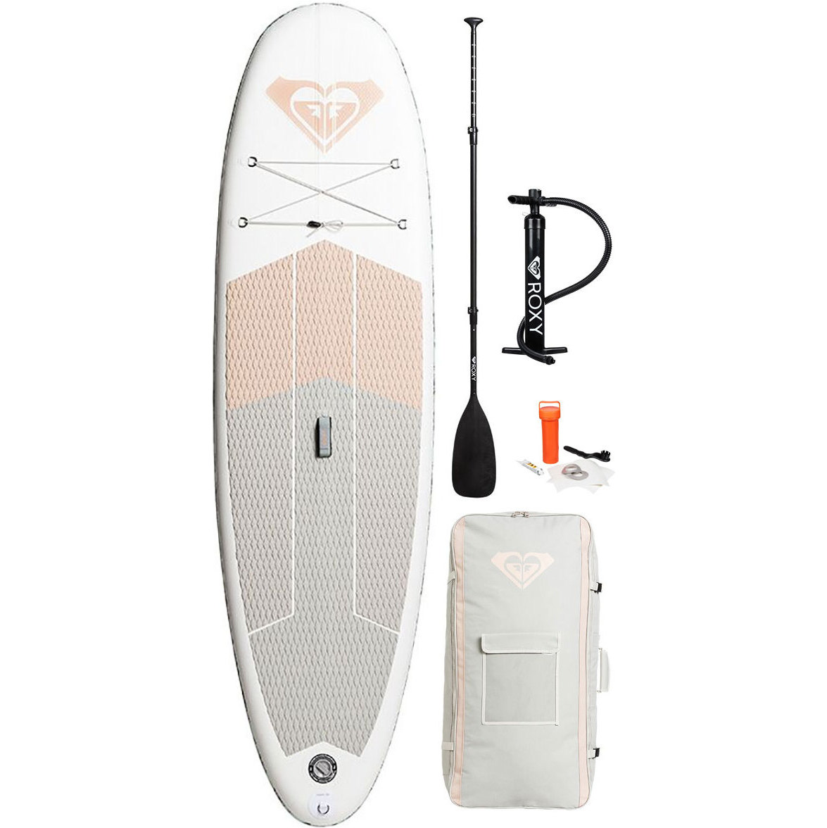 2018 Roxy ISUP 10'6 Stand up paddle gonfiabile Sunrise Pink Inc. Pompa, paddle, borsa e guinzaglio EGLISRX106