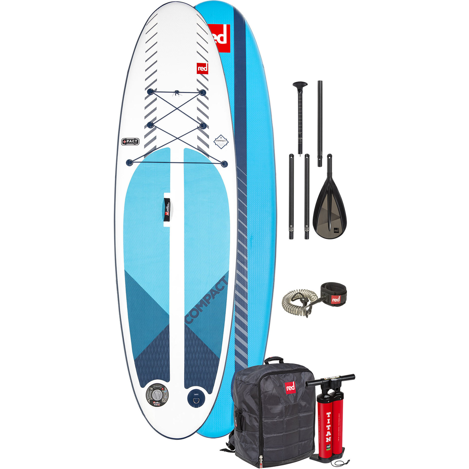2020 Pacchetto Pad Gonfiabile Compatto Red Paddle Co 9'6 Red Paddle Co - Tavola, Borsa, Pompa, Pagaia E Guinzaglio