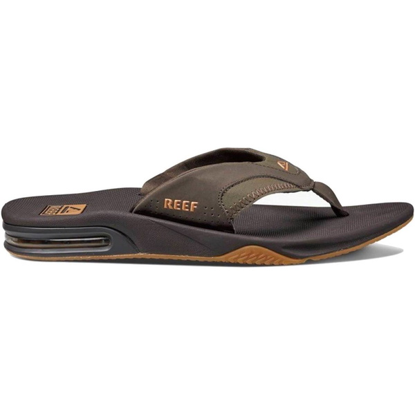 2026 Reef Da Uomo Infradito Fanning - Brown / Gomma