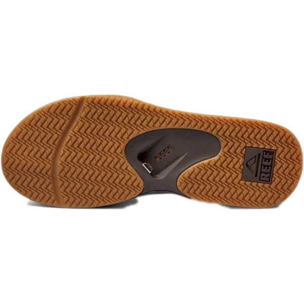 2026 Reef Da Uomo Infradito Fanning - Brown / Gomma