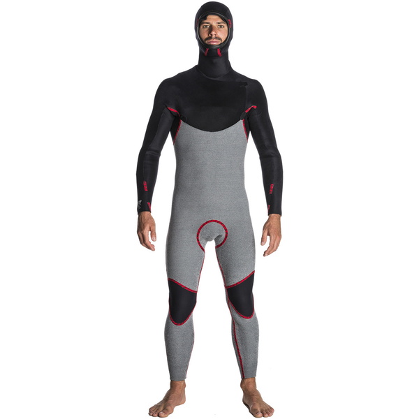 2019 Rip Curl Dawn Patrol 5/4mm Hooded Chest Zip Wetsuit BLACK WSM7SM