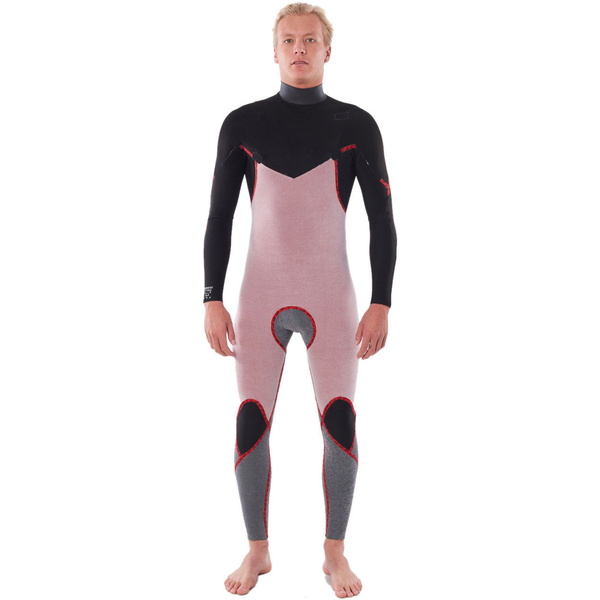 2023 Rip Curl Mens Dawn Patrol Warmth 5/3mm Chest Zip Wetsuit Black WSM9GM