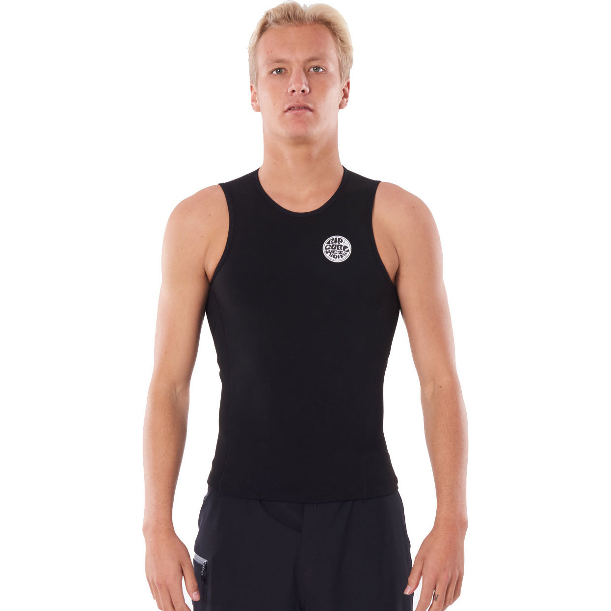 2026 Rip Curl Da Uomo Flashbomb 0.5mm Sleeveless Vest WVEYCM - Black