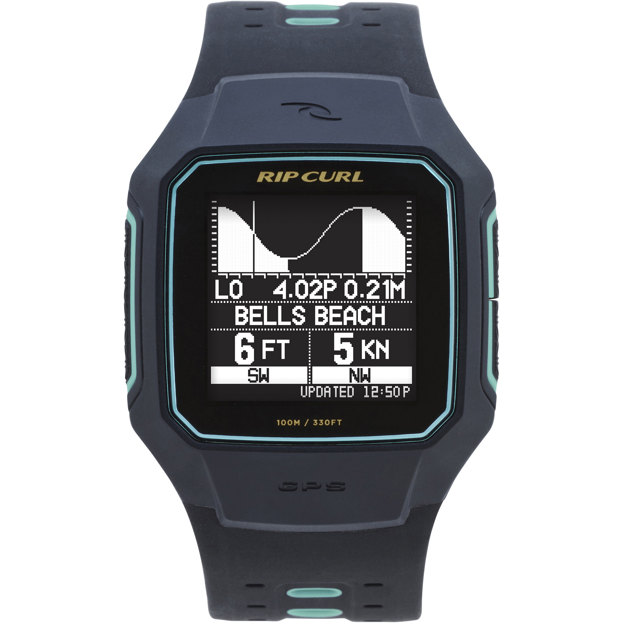 2021 Rip Curl Search Gps Series 2 Smart Surf Watch Mint A1144