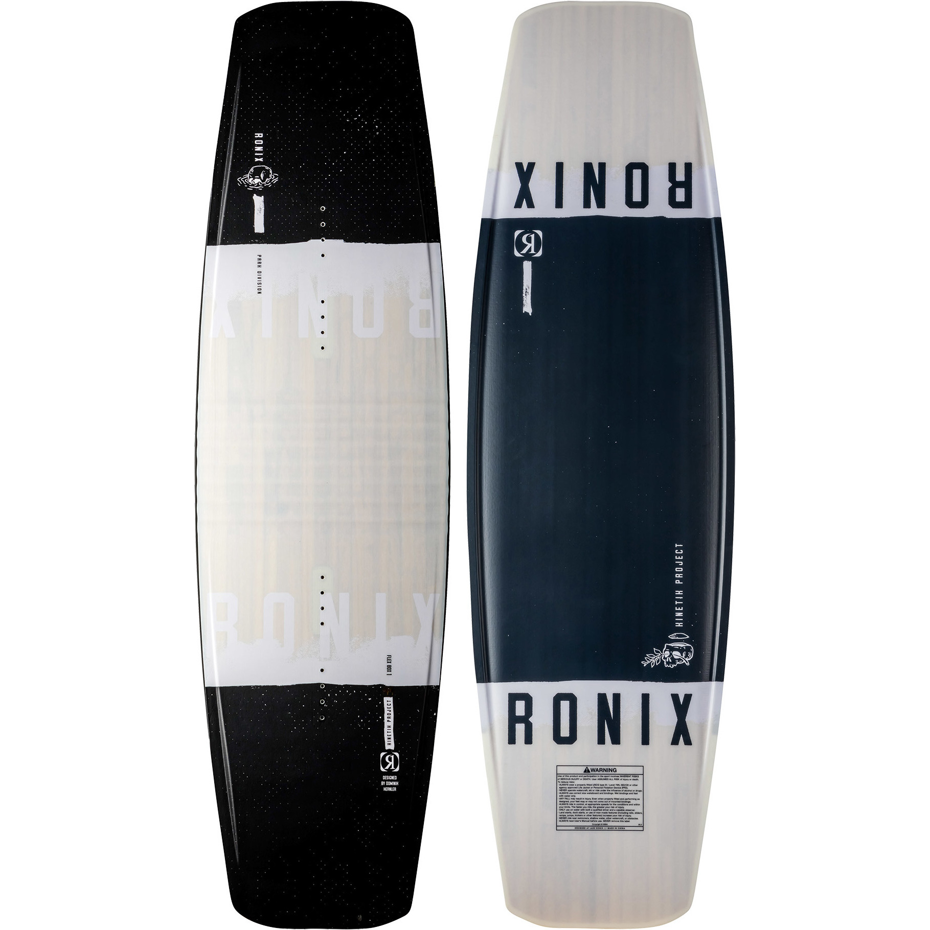 2022 Ronix Kinetik Project Flexbox 1 Cavo Wakeboard - Bianco / Nero