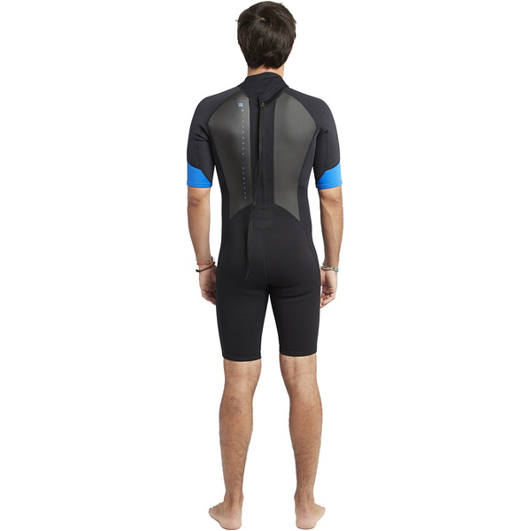 Muta Shorty Uomo 2020 Billabong Intruder Back Zip 2mm Nero / Blu S42m21