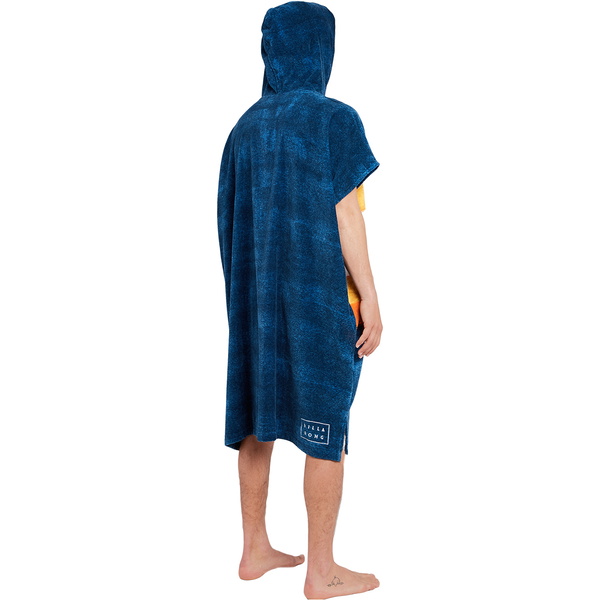 2019 Billabong Felpa Con Cappuccio Asciugamano Poncho / Changing Robe Manica Corta Ardesia H4br01