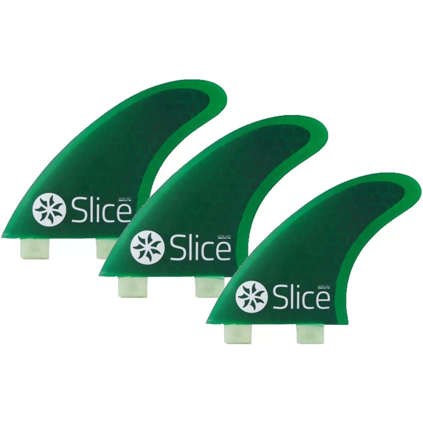 2026 Slice Ultralight Hex Core S3 Fcs Compatible Pinne Per Tavole Da Surf Sli-01 - Verde