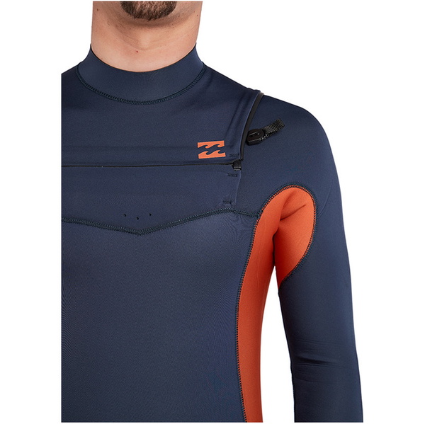 Billabong Furnace Rivoluzione 5/4mm Chest Zip Muta Ardesia L45m50