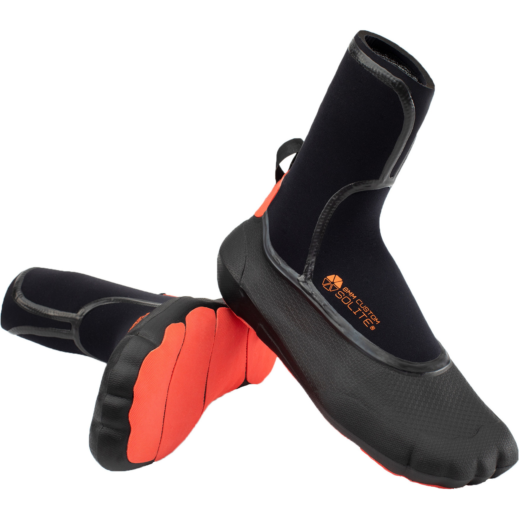 2024 Solite Stivali In Neoprene 8mm Personalizzati 20014 - Nero / Rosso