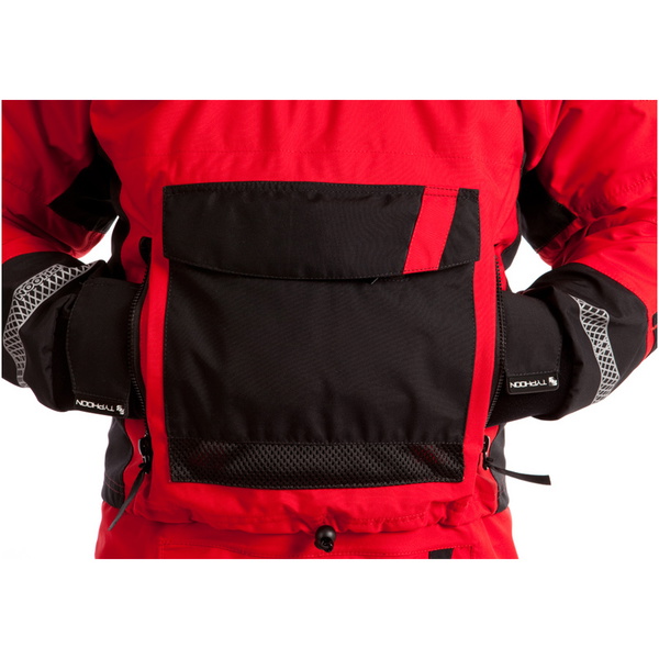 2019 Typhoon Ps330 Xtreme Kayak / Vela Oceanica Drysuit + Con Zip Black / Red 100151