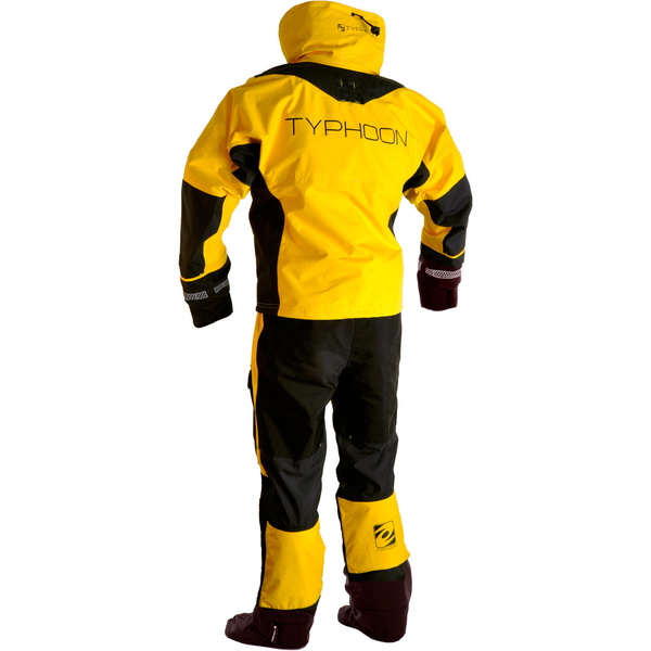 2019 Typhoon Ps330 Xtreme Kayak / Drysuit + Con Zip Giallo / Nero 100160