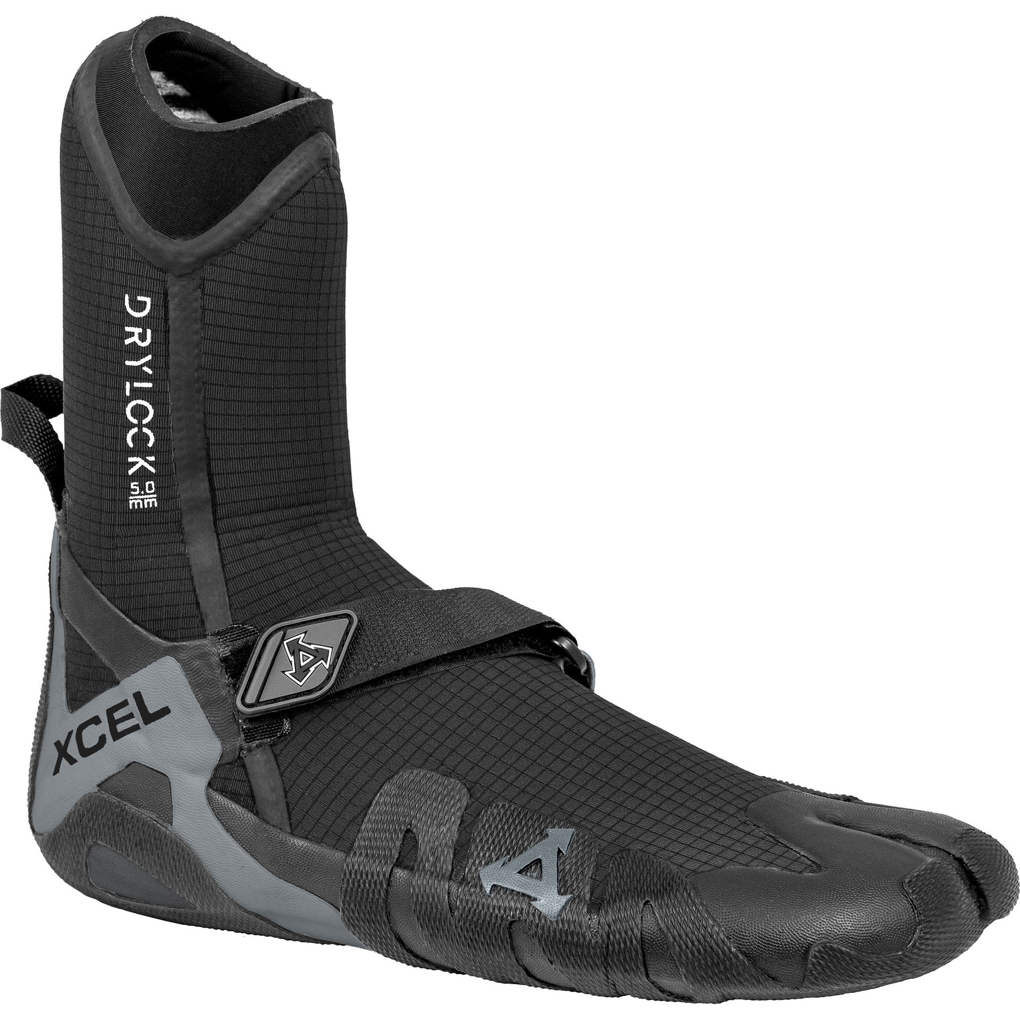 Xcel Drylock 5mm Stivali In Neoprene Con Punta Spaccata ACV59017 - Black / Grigio