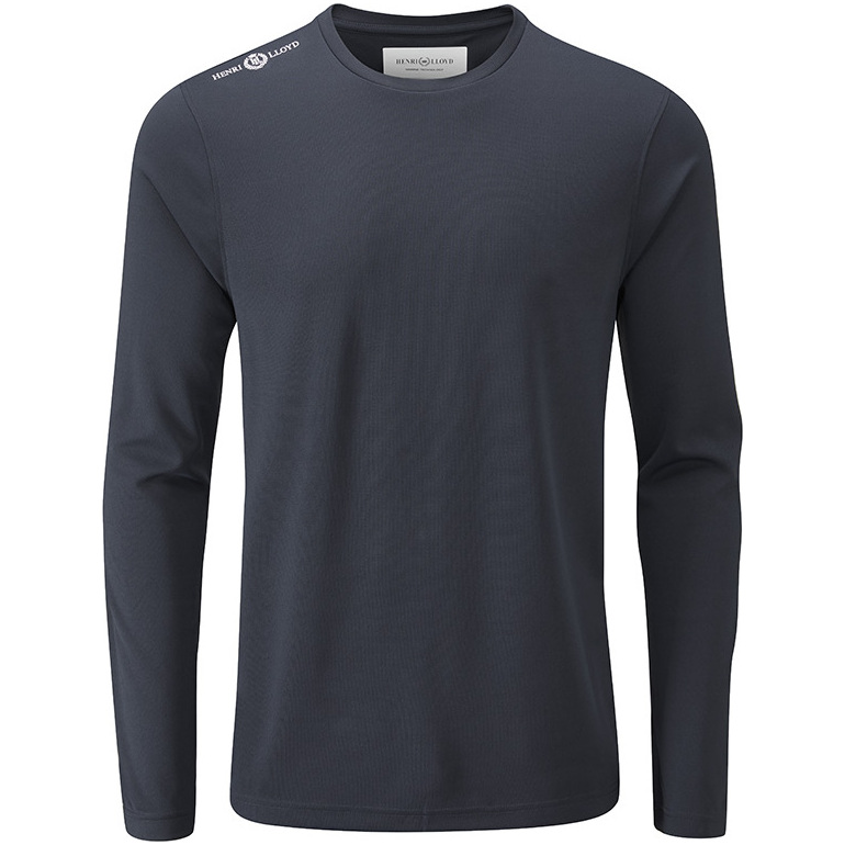 T-shirt Henri Lloyd Cool Dri Manica Lunga Blu Ardesia Yi200003