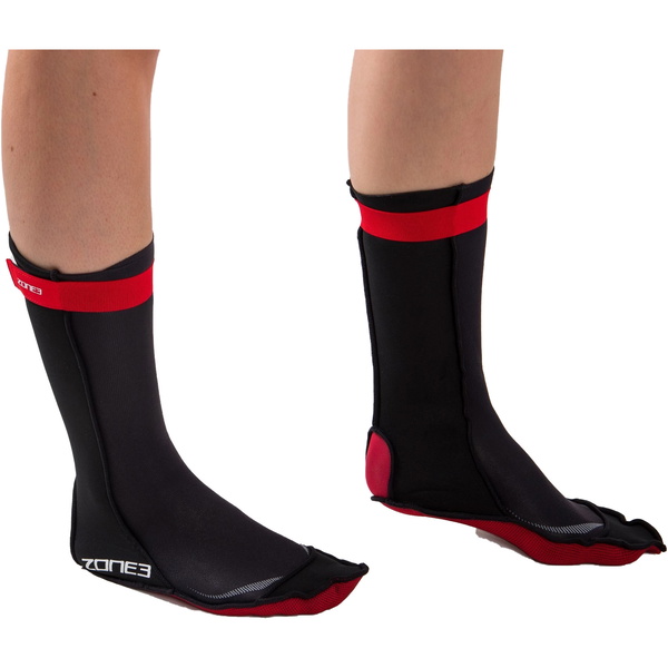 2023 Zona3 2mm Calze Da Bagno In Neoprene Na18unss - Nero / Rosso