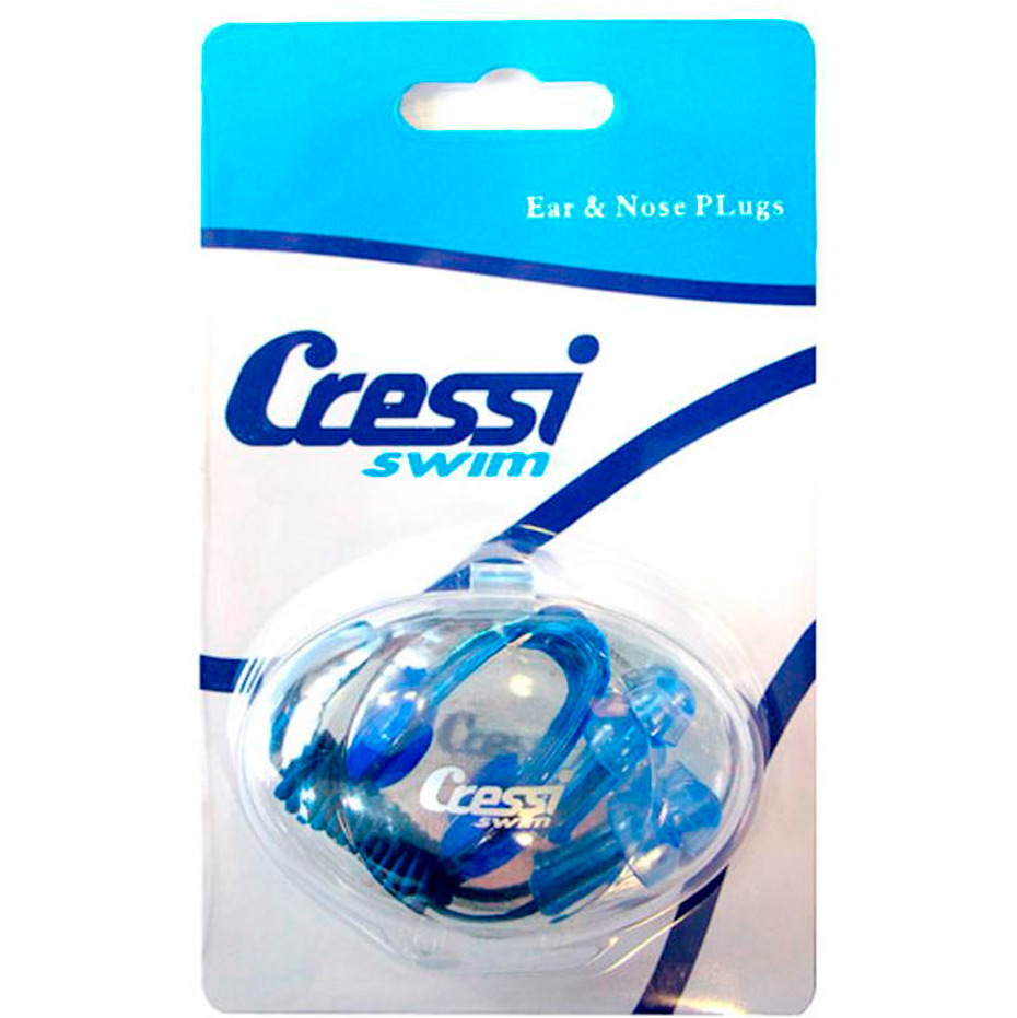 Cressi Silicone Ear Plugs + clip del naso del Set DF200190