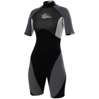 G-Force womens SHORTY 3/2mm Wetsuit GF3303 in GREY