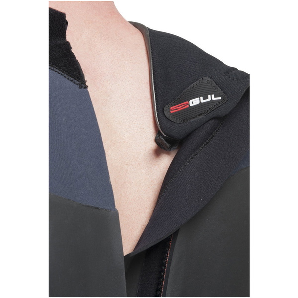 Gul Risposta 5/3 millimetri GBS posteriore con zip muta nera / Grafite / Red RE1213