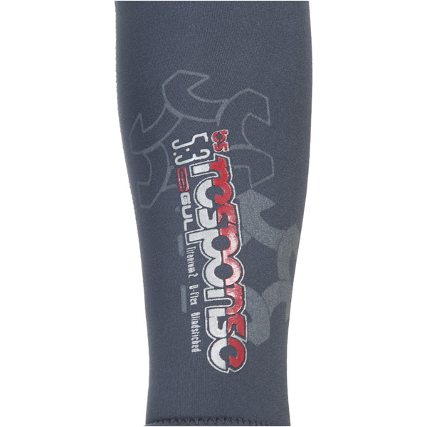 Gul Risposta 5/3 millimetri GBS posteriore con zip muta nera / Grafite / Red RE1213